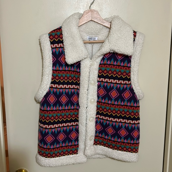 Johnny was Sherpa knit vest - Picture 1 of 6